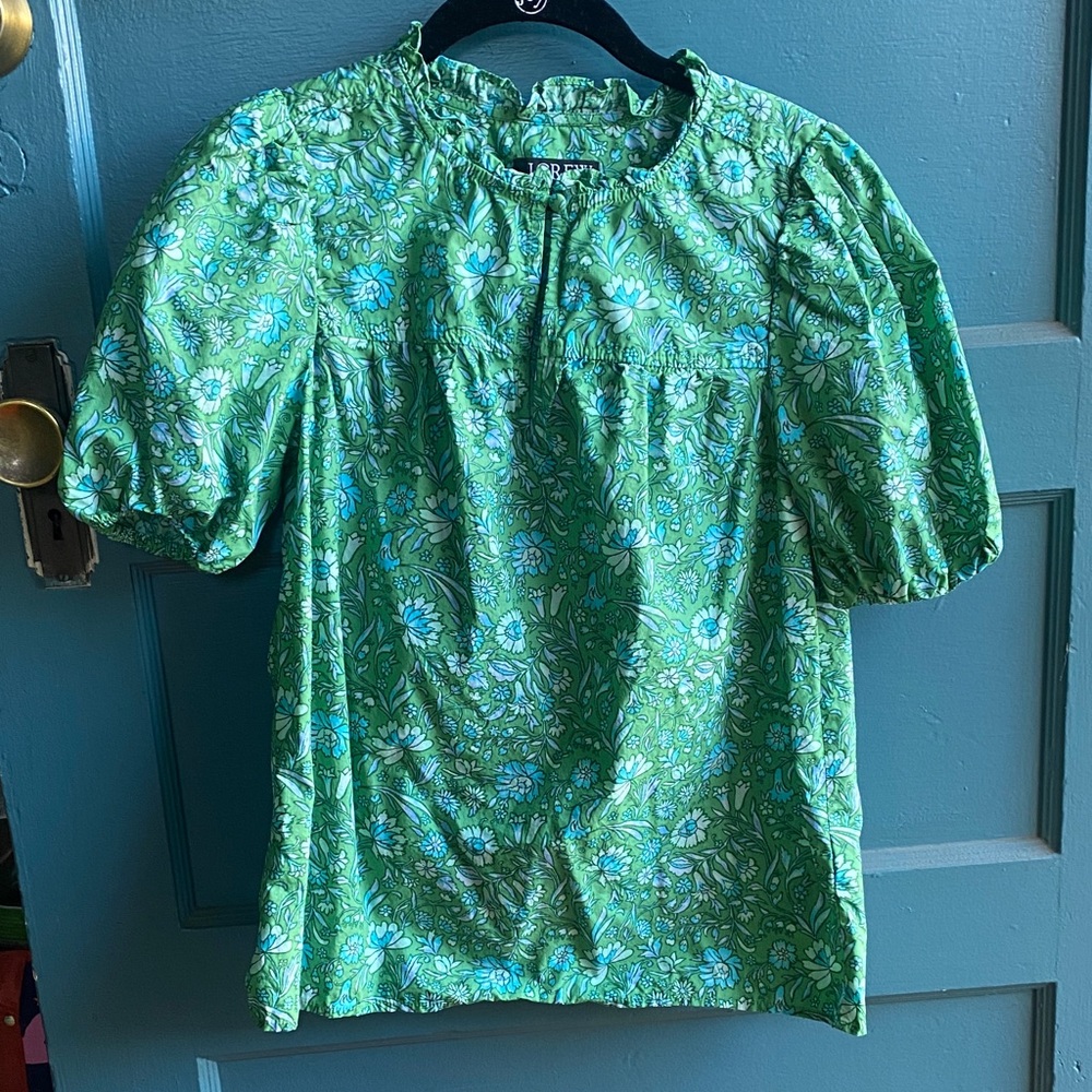 J.Crew floral blouse.